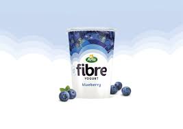 Arla Fibre Yogurt Dairy Packaging Fruit Illustration