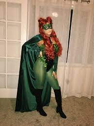 Full Outfit Flex On Poison Ivy Halloween Costume Inspired By Uma Thurman S Portrayal In Batman Ro Poison Ivy Halloween Costume Halloween Costumes Poison Ivy