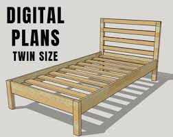 This post contains affiliate links. Bed Frame Plans Etsy