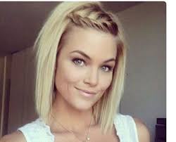 Not only are braid hairstyles for short hair trending right now, but much easier to maintain. Peak A Boo Front Braid Short Hair Styles Hair Styles Medium Hair Styles