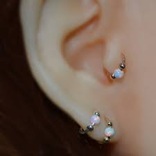 Tragus Earring 18g Gold Nose Ring 3mm White Opal Tragus Etsy Tragus Jewelry Tragus Earrings Forward Helix Earrings