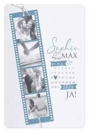 Originelle Einladungskarte Mit Eigenen Fotos Auf Filmstreifen Und Band In 2020 Karte Hochzeit Einladungskarten Und Hochzeitskarten