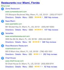 Bing Yelp Reviews Example Seo And Online Marketing Blog