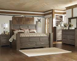 Clean lines and contemporary style provide. Juararo 4pc Poster Storage Bedroom Set In Dark Brown