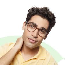 Transparent Blue Transparent Full Rim Rectangle Vincent Chase Classic  Acetate VC E13037-C6 Eyeglasses