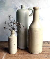 3 Antique French Ceramic Bottles Stoneware Wine Water Flasks Etsy Ceramic Bottle French Antiques Bottle