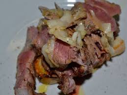 Tagliata Di Manzo Al Lardo Di Cinta Senese Su Brushetta Di Agretti Italia La Cinta Senese E Una Razza Suina Italiana By Francesco