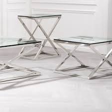 Glass Side Table Wilhelmina Designs