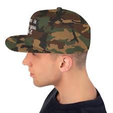 Camo Snapback Wool Blend Cap Home is where you park it
