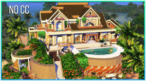 Sims 4 Speed Build Paradise Dream Mansion Kate Emerald Dream Mansion Mansions Sims