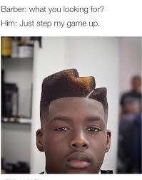 1.3 undercut with thick comb over; Step Up My Game The Barber Know Your Meme