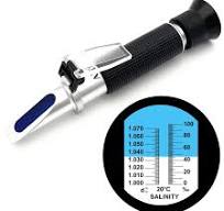 Salinity Refractometer for Aquarium, Marine Monitoring, Saltwater Testing,  Dual Scale Salinity Tester 0-100 PPT& 1.000-1.070 Specific Gravity Saline  ...