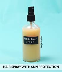 Fill a spray bottle up with cold organic aloe vera juice from your refrigerator, and use it as a daily refresher/moisturizer for your hair. 5 Diy Spf Sprays To Protect Your Hair From The Sun Styleoholic