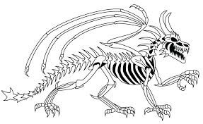 Printable skeleton coloring pages are a fun way for kids of all ages to develop creativity focus motor skills and color recognition. Printable Dinosaur Fossil Coloring Pages Novocom Top