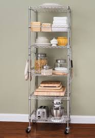 Which brand has the largest assortment of shelving at the home depot? Hss 6 Tier Wire Shelving Tower Rack With Casters And Shelf Liners 18 Dx24 Wx75 H Chrome Kitchen Appliance Storage Small Kitchen Hacks Kitchen Storage Hacks