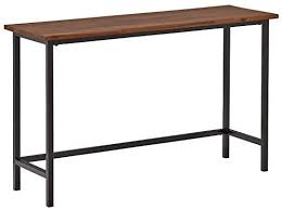 The madison county 4 piece counter height bar table set with sofa. Amazon Com Rivet Industrial Modern Counter Height Console Bar Table 47 25 W Walnut Wood Metal Ta Modern Console Tables Modern Console Wood Console Table