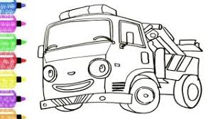 Siapkan spidol, brush pen dan kertas. Belajar Menggambar Miniatur Truk Mobil Pemadam Kebakaran Tayo Bus Kecil Sketchit Ru Uchimsya Risovat