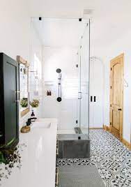 Small bathroom remodel time lapse converting a half bath to full bath. Black And White Bathroom Remodel Bathrooms Remodel Bathroom Design Small Bathroom Remodel