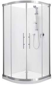 Englefield Valencia Round Sliding Shower Round Front Shower Sliding Doors White Or Chrome Frame Option Diff Tall Cabinet Storage Locker Storage Chrome Frame