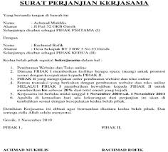 14 Contoh Surat Perjanjian Kerjasama Terlengkap Yang Pernah Ada
