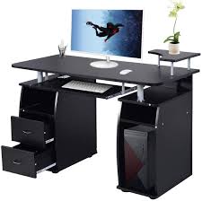 Check spelling or type a new query. Ktaxon Black Home Office Computer Pc Desk Table Work Station Office Home Raised Monitor Printer Shelf Furniture Walmart Com Walmart Com