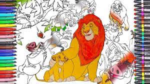 Disneys lion king was a hit from the very beginning. The Lion King Coloring Pages How To Color The Simba Pumbaa Timon Disney Movie Lionking For Kids Youtube