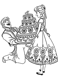 Also includes 6 coloring activity pages and 3 play scenes for more frozen fun! Kristoff Gives A Huge Cake To Anna Razukraski Com