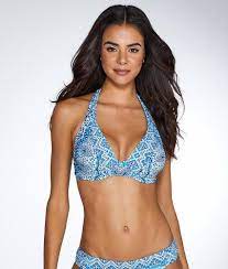 Tangier Halter Bikini Top E H Cups Women S Size 34e 32f 30g Brown Bikinis High Neck Bikinis Dd Cup Swimwear