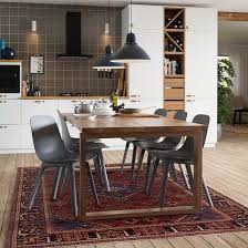 Morbylanga Bord Ekfaner Brunlaserad Langd 220 Cm Ikea In 2020 Stained Table Durable Table Kitchen Dining Living
