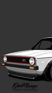 Golf Gti 1975 Mk1 Free Wallpaper Otomango Vw Art Golf Gti Volkswagen Golf Gti