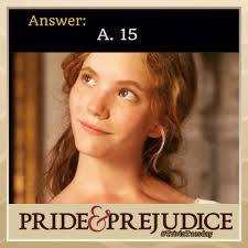 Pride & Prejudice #TriviaTuesday Answer: A. 15 ~*~ If your answer was A.  15, you are 💯 correct! 🤗 Bravo! 👏🏼😎👍🏼 Indeed, Miss #GeorgianaDarcy  was 15 years old when Mr. Wickham tried