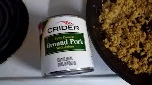 Maybe you would like to learn more about one of these? Crider Canned Fully Cooked Ground Pork Product Review Followup Youtube