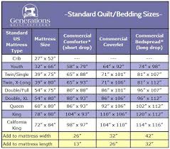 standard quilt sizes quit guessing will this quilt fit my