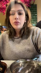 Anna Khan Eating Food