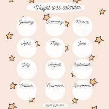 Open the yearly calendar maker by clicking on the calendar to another method is to take before and after photos. Pin On Square Yearly Weight Loss Template Instagram