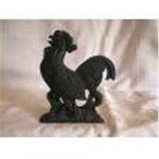 Cast iron rooster napkin holder. Rooster Napkin Holder Cast Iron 1315025