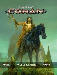 An illustration of two cells of a film strip. Modiphius On Twitter Kull Of Atlantis Is Here Explore The Thurian Age When Atlantean Barbarian Kull Rose To Become King Of The Greatest Of The 7 Empires In This Awesome New Conan