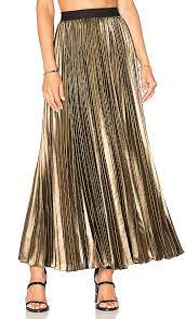 Vintage blue fish pale gold pocketed skirt. Bcbgmaxazria Pleated Maxi Skirt In Black Gold Revolve