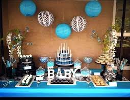 Pin By Nathalie Bayard On Decorations Zebra Baby Showers Baby Shower Dessert Table Baby Boy Shower