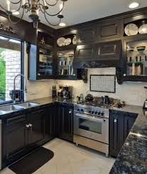 black granite countertop surfaces