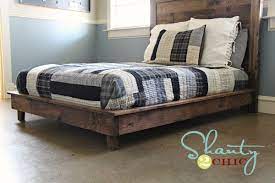 The legs of this bed frame are 12 inches high. Hailey Platform Bed Frame Ana White