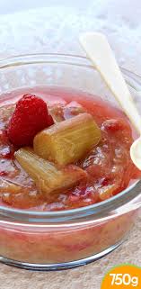 Recette Compote De Rhubarbe A La Framboise 750g Recette Compote Rhubarbe Rhubarbe Recette Compote Rhubarbe