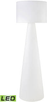 Modern led outdoor floor lamps. Elk Home 1222 003 A Design Space Oddysey Contemporary White Led Outdoor Floor Lamp Ekh 1222 003