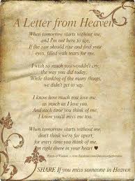 Uncle Chet Letter From Heaven Missing Someone In Heaven Inspirational Quotes