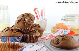 Muffins Chocolat Kinder Maxi Brian Iz In The Kitchen