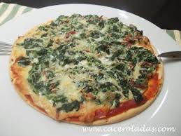 Caceroladas Pizza De Espinacas Con Jamon Pizza De Espinaca Comida Sana Recetas Pasta De Pizza