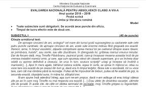Subiecte limba română evaluare națională 2019 primele rezultate vor fi comunicate marţi, 25 iunie, până la ora 12,00, în centrele de examen. Subiecte Evaluare NaÈ›ionalÄƒ 2019 Avem Subiectele La Limba RomanÄƒ Antena 1