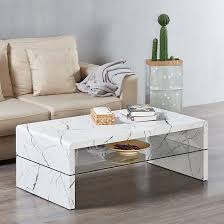 Add this item to favorites. Lola Coffee Table Rectangular In Glossy White Marble Finish With Glass Undershelf White Living Room Tables Marble Coffee Table Living Room Coffee Table White