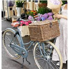 Basil Denton L Panier En Osier Velo Sur Porte Bagage Panier Velo Bicyclettes Retro Velo