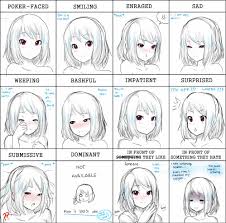 Cr Rina S Expression Meme By Erkaz Anime Character Drawing Anime Drawings Tutorials Anime Drawings Sketches